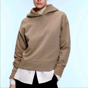 Brown Zara Pullover Hoodie S